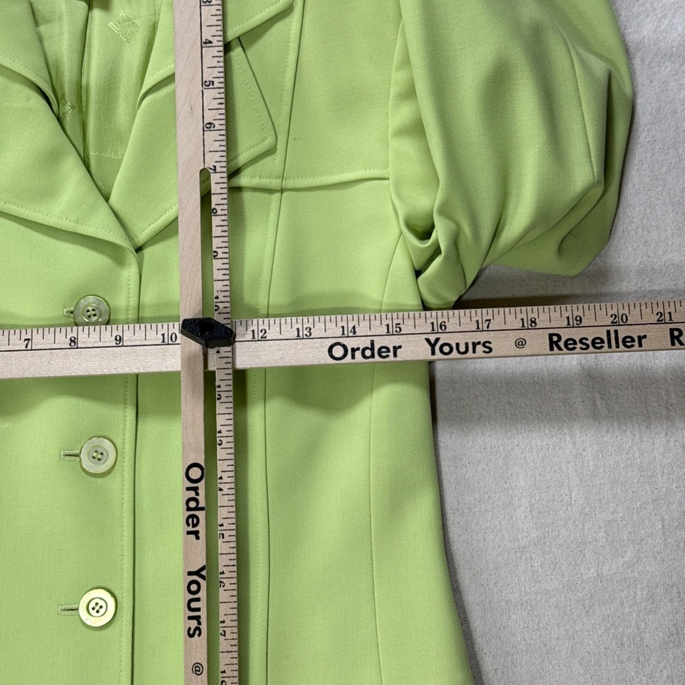 Escada Vintage Green Tweed Skirt Suit Set Confetti Tweed Knit Sz 36 - Picture 16 of 16